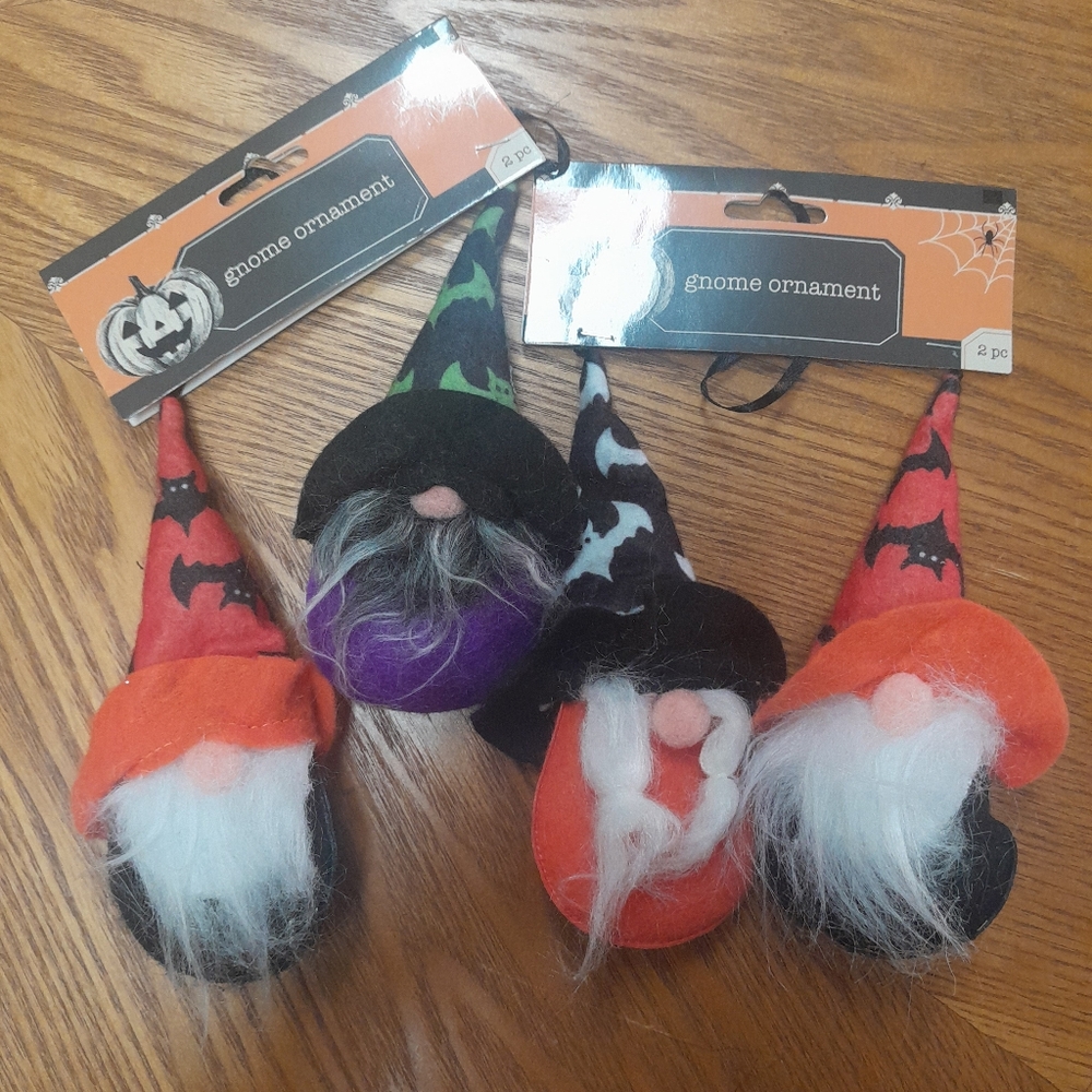 Greenbrier International Halloween Gnome Ornaments Set Size:OS